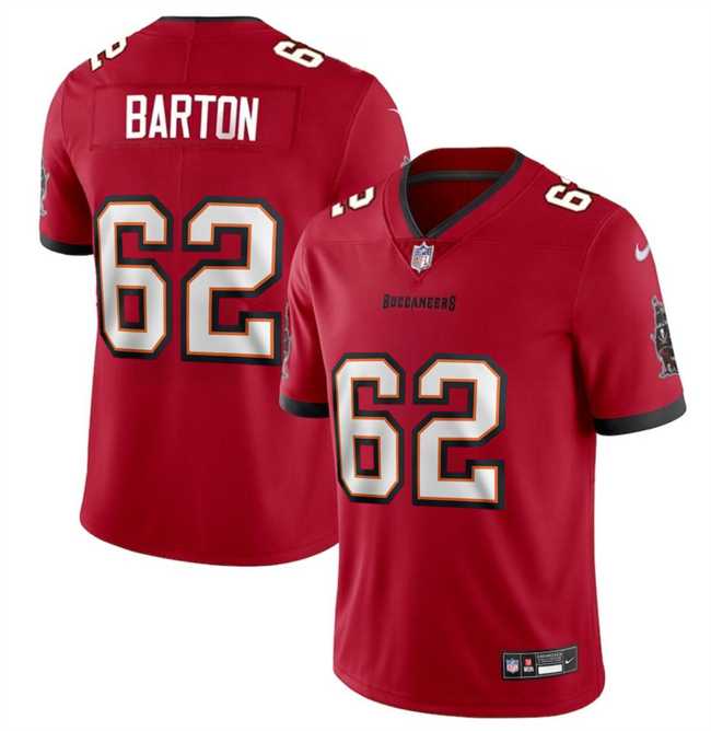 Men & Women & Youth Tampa Bay Buccaneers #62 Graham Barton Red 2024 Draft Vapor Limited Stitched Jersey->tennessee titans->NFL Jersey